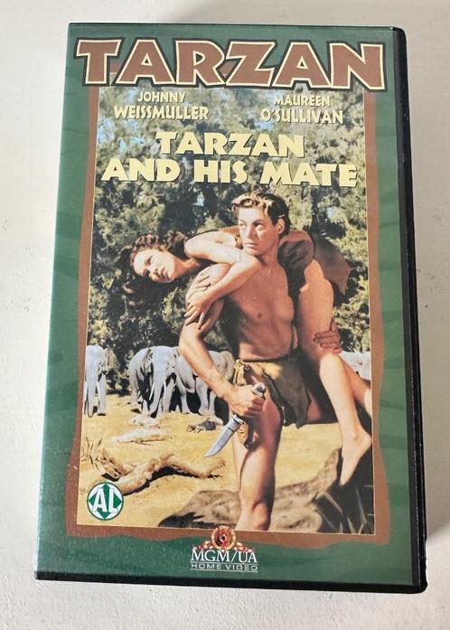 VHS videoband Tarzan and his mate Johnny Weissmuller, Cd's en Dvd's, VHS | Film, Gebruikt, Actie en Avontuur, Ophalen of Verzenden