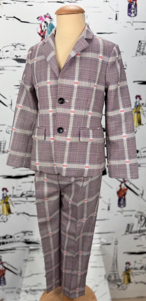 Gucci kids GG wol pak blazer en pantalon maat 6, Kinderen en Baby's, Kinderkleding | Maat 122, Zo goed als nieuw, Jongen of Meisje