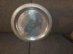 Vintage Aluminium Dienblad - Decoratief, Huis en Inrichting, Woonaccessoires | Dienbladen, Ophalen, Gebruikt, Ovaal, Metaal