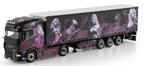 WSI DAF XG+ SCHUIFZEILEN OPLEGGER - PHOENIX QUEEN PLUTA, Hobby en Vrije tijd, Modelauto's | 1:50, Wsi, ., Nieuw, Ophalen of Verzenden