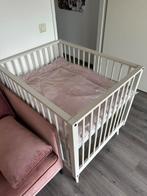 Prachtige box inclusief boxkleed + matras, Kinderen en Baby's, Boxen, Ophalen, Zo goed als nieuw, Rechthoekig, In hoogte verstelbaar