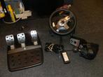 Logitech G25 racestuur complete set pedalen H shifter, Ophalen of Verzenden, Zo goed als nieuw