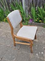 Vintage teakhouten stoel, eetkamerstoel, hout stoeltje, teak, Ophalen, Hout, Gebruikt, Bruin