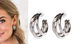 Creool Triple Oorbellen in Zilverkleur., Overige materialen, Verzenden, Nieuw, Knopjes of Stekers