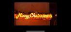 Retro Merry Christmas kerst lichtbak verlichting lamp 60cm, Diversen, Kerst, Ophalen of Verzenden, Zo goed als nieuw