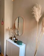 Ovalen rose gouden spiegel, Huis en Inrichting, Woonaccessoires | Spiegels, Ophalen, Minder dan 50 cm, Zo goed als nieuw, Minder dan 100 cm