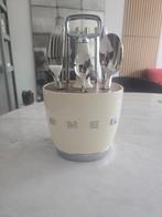 Smeg bestekhouder met bestek, Ophalen of Verzenden, Zo goed als nieuw, Bestekset, Vaatwasserbestendig