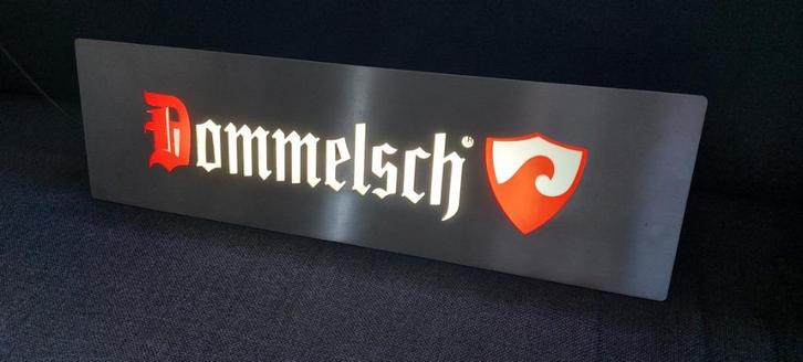 Reclame licht bak Dommelsch bier, Verzamelen, Merken en Reclamevoorwerpen, Zo goed als nieuw, Reclamebord, Ophalen of Verzenden