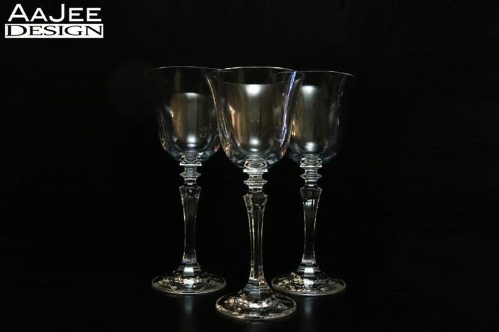 3 Schott Zwiesel - Prestige - Wijnglazen groot - Kristal, Antiek en Kunst, Antiek | Glas en Kristal, Ophalen of Verzenden