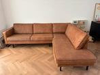 Woood Rodeo Hoekbank - Ecoleder Cognac, Huis en Inrichting, Banken | Bankstellen, Ophalen, 250 tot 300 cm, Hoekbank, Zo goed als nieuw