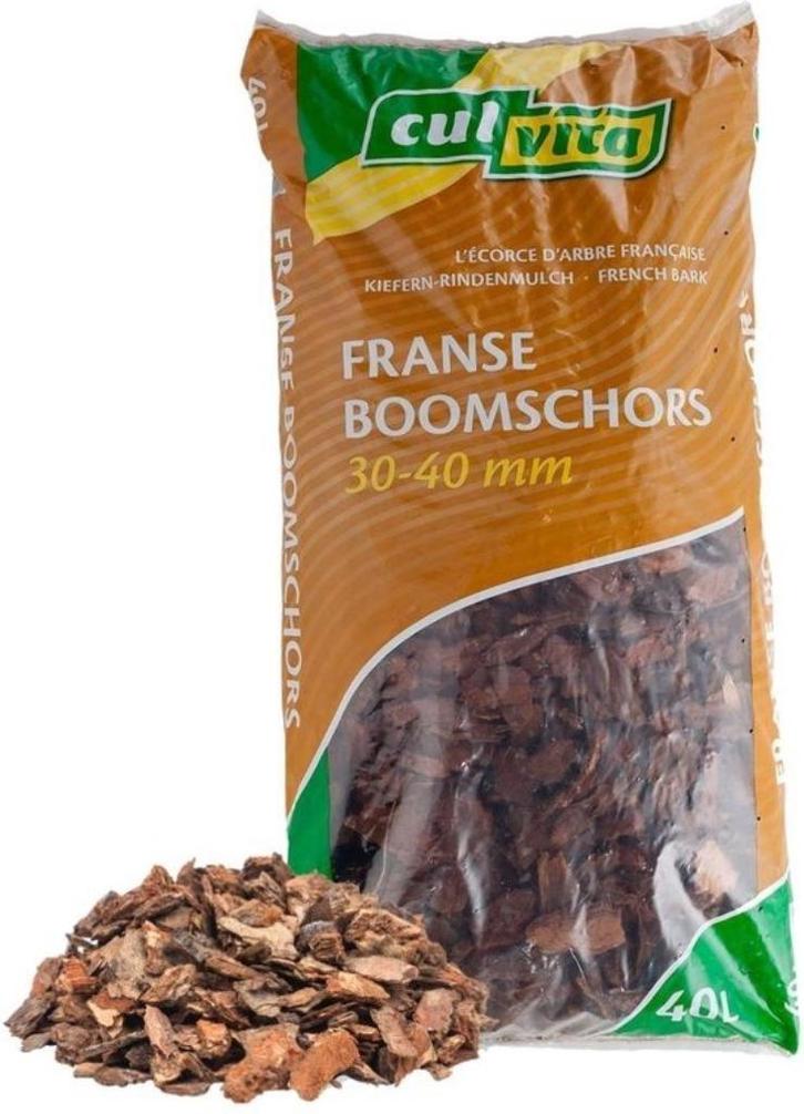 Boomschors 40 Liter zakken! Franse schors, Zeer decoratief, Tuin en Terras, Aarde en Mest, Boomschors, Ophalen of Verzenden