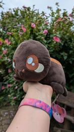 Purin schildpad pudding knuffel handgemaakt brownie bruin, Ophalen of Verzenden, Nieuw, Overige typen