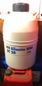 Stikstofvat / inseminatie vat, Ophalen, Gebruikt