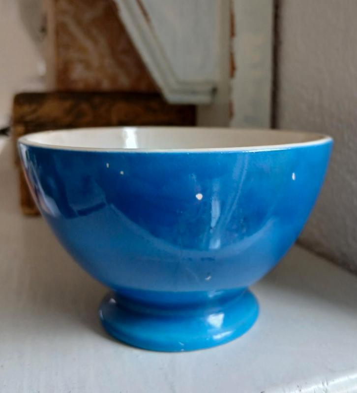 oude spoelkom blauw, Antiek en Kunst, Antiek | Servies los, Ophalen of Verzenden