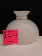 Vintage glazen lampenkap #2, Rond, Ophalen of Verzenden, Zo goed als nieuw, VIntage, rustiek
