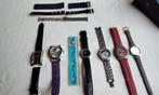 Dames horloges o.a. Ditto Horloge + banden + 6 Retro Vintage, Met strass, Overige merken, Overige materialen, Gebruikt