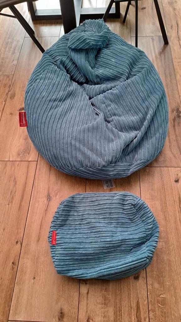 Comfortabele Zitzak - Loungepug, Huis en Inrichting, Zitzakken, Zo goed als nieuw, Zitzak, Blauw, Ophalen