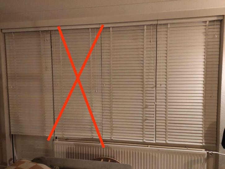 Houten jaloezieën (wit), 3 stuks,  80 x 170 cm, Huis en Inrichting, Stoffering | Gordijnen en Lamellen, Gebruikt, 150 tot 200 cm