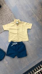 Leuk blauw kort broekje met Zara shirtje mt 98, Ophalen of Verzenden, Zo goed als nieuw, Setje, Jongen