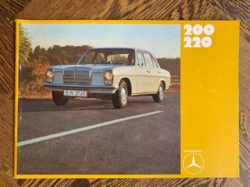 Brochure Mercedes-Benz 200 220 W115 1969 reprint nieuw beschikbaar voor biedingen