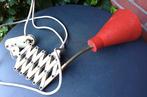 schaarlamp - vintage-  metalen rode  Hala wandlamp 60s, Huis en Inrichting, Lampen | Wandlampen, Ophalen of Verzenden, Gebruikt
