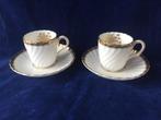 Minton Gold Rose porselein koffie kopjes, Antiek en Kunst, Ophalen of Verzenden