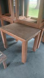 Teakhouten Tafels - Robuust & Stijlvol, Huis en Inrichting, Tafels | Eettafels, Ophalen, Vierkant, 50 tot 100 cm