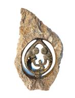 Shona Beeld Familie met 2 Kinderen, Ophalen of Verzenden