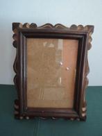 Ouderwetse houten fotolijst met glas, Ophalen of Verzenden, Zo goed als nieuw