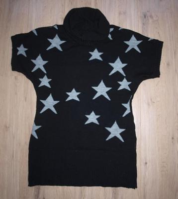 Zwarte Tuniek met Ster Print Yes or No (L) beschikbaar voor biedingen