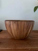 Vintage grote houten slakom, Ophalen of Verzenden, Zo goed als nieuw, Rechthoekig, Hout