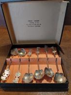 Zilveren Wajang Theelepeltjes (5) in org. doos, Ophalen of Verzenden, Zilver