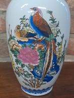 Vintage Chinese vaas vogel bloemen, Antiek en Kunst, Ophalen of Verzenden