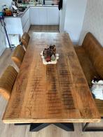 Eettafel mango hout, Huis en Inrichting, Complete eetkamers, Ophalen, Gebruikt, 6 tot 8 stoelen