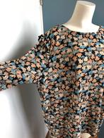Norah dunne gaas top bladeren beige blauw 46, Kleding | Dames, Blauw, Maat 46/48 (XL) of groter, Ophalen of Verzenden, Zo goed als nieuw