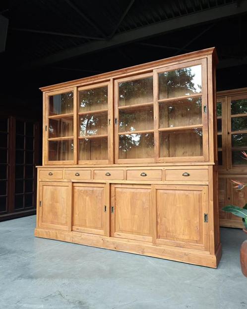 Stoere Buffetkast | Teak Winkelkast | Servieskast #2134, Huis en Inrichting, Kasten | Buffetkasten, Gebruikt, 200 cm of meer, 200 cm of meer