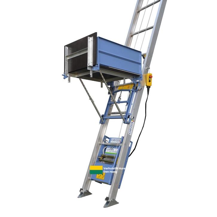 GEDA 250 Comfort 15m Dak | Ladderlift Compleet € 3250 excl., Doe-het-zelf en Verbouw, Bouwliften, Zo goed als nieuw, Bouwlift