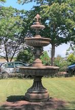 Antiek roestlook leeuwkoppen fontein, Tuin en Terras, Nieuw, Beton, Ophalen, Fontein