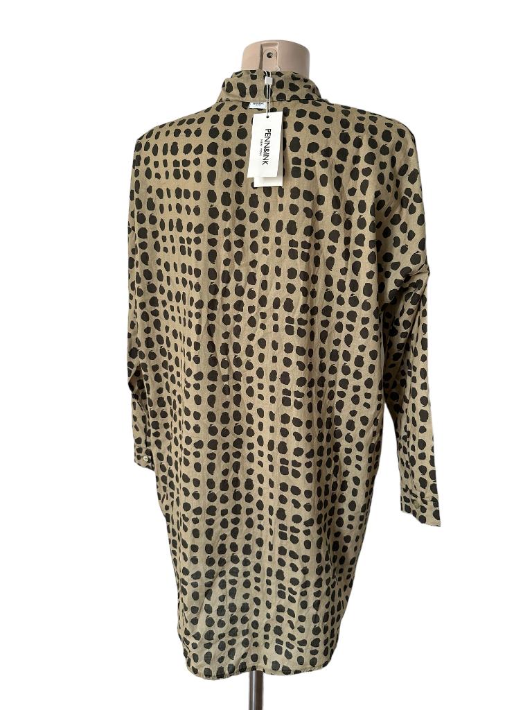 Penn & Ink jurk NIEUW XS, Bruin, Nieuw, Ophalen of Verzenden, Maat 34 (XS) of kleiner