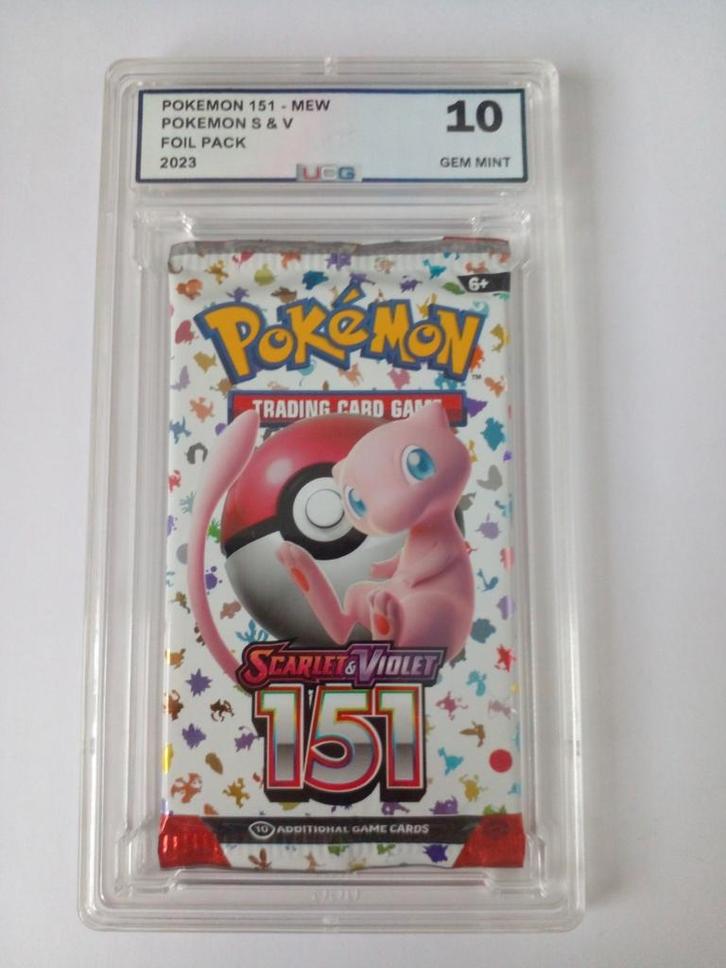 Pokemon 151 UCG 10 Gem Mint - Mew Foil Pack, Verzamelen, Poppetjes en Figuurtjes, Zo goed als nieuw, Ophalen of Verzenden