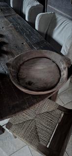 Oud houten schaal, Ophalen, Zo goed als nieuw, Rond, Hout