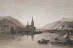 Bingen aan de Rijn - Clarkson Stanfield gravure (ca. 1850), Antiek en Kunst, Verzenden