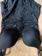 Zwarte Body met BH, Kleding | Dames, Ophalen of Verzenden, Zwart, Body of Korset