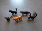 6 schleich katten, Ophalen of Verzenden, Gebruikt, Hond of Kat, Beeldje of Figuurtje