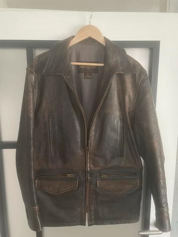 Louis Vuitton leren coat, maat 50 beschikbaar voor biedingen