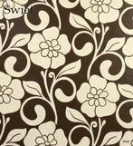 6887 Vintage retro jaren 70 bloemen behang behangpapier, Huis en Inrichting, Stoffering | Behang, Verzenden