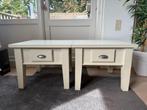 salontafel / bijzettafel x2 met lades, Huis en Inrichting, Tafels | Salontafels, Gebruikt, 50 tot 100 cm, Minder dan 50 cm, Rechthoekig