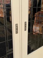 Set schuif / en-suite deuren met glas in lood 231x186cm., Ophalen