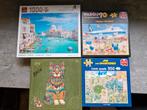 4 Puzzels Wasgij, Jan van Haasteren, King en Kat, Ophalen of Verzenden, 500 t/m 1500 stukjes, Zo goed als nieuw, Legpuzzel
