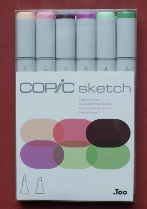 NIEUW Copic Sketch Marker set van 6, Floral Favorites 1, Hobby en Vrije tijd, Tekenen, Nieuw, Potlood of Stift, Verzenden